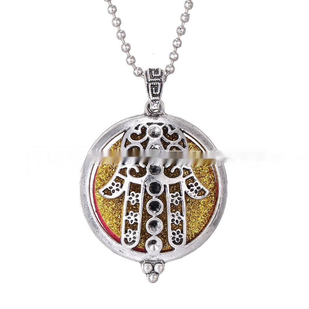 30mm Owl Essential Oil Diffusion Hollow Couple Lucky Tree Magnet Perfume Box Pendant