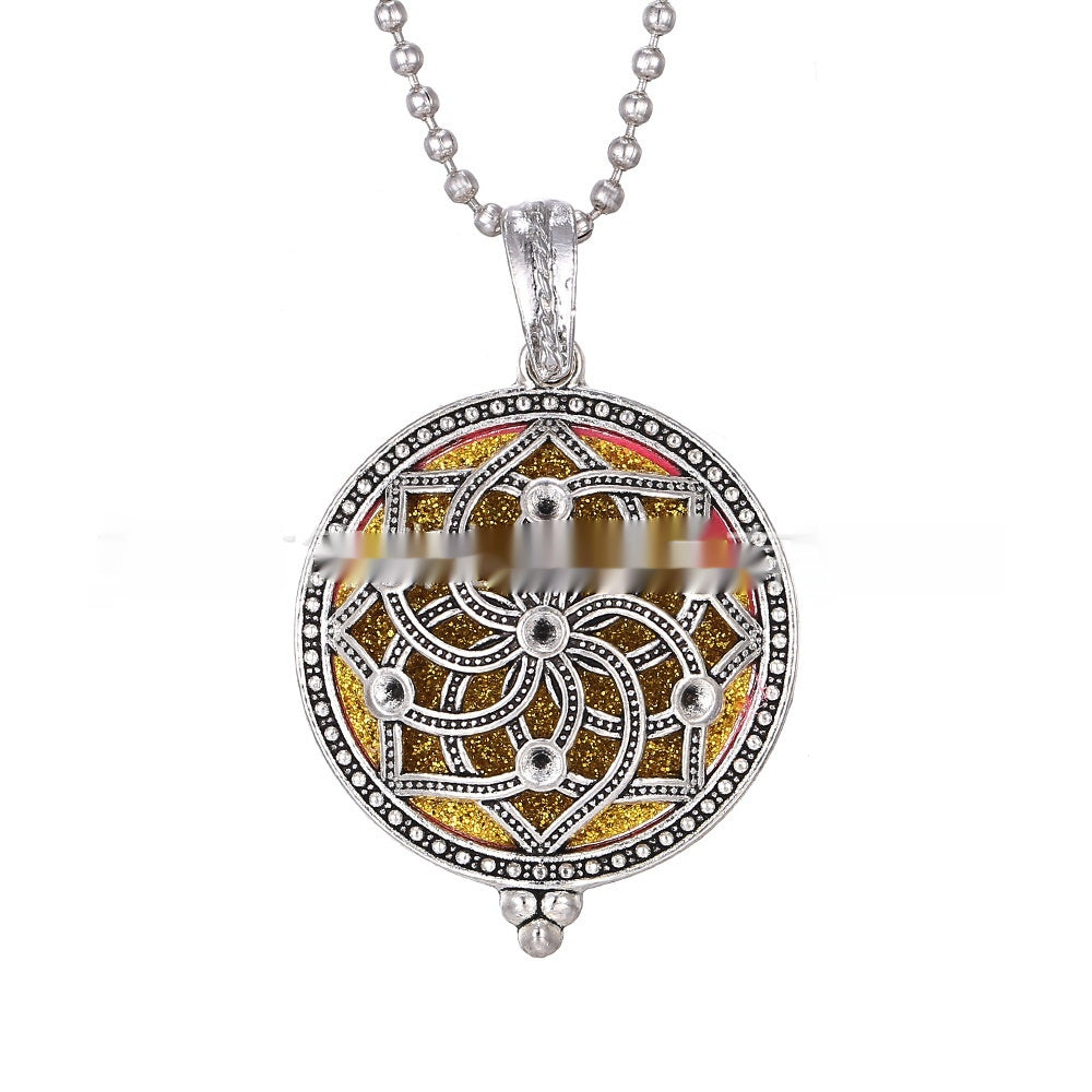 30mm Owl Essential Oil Diffusion Hollow Couple Lucky Tree Magnet Perfume Box Pendant