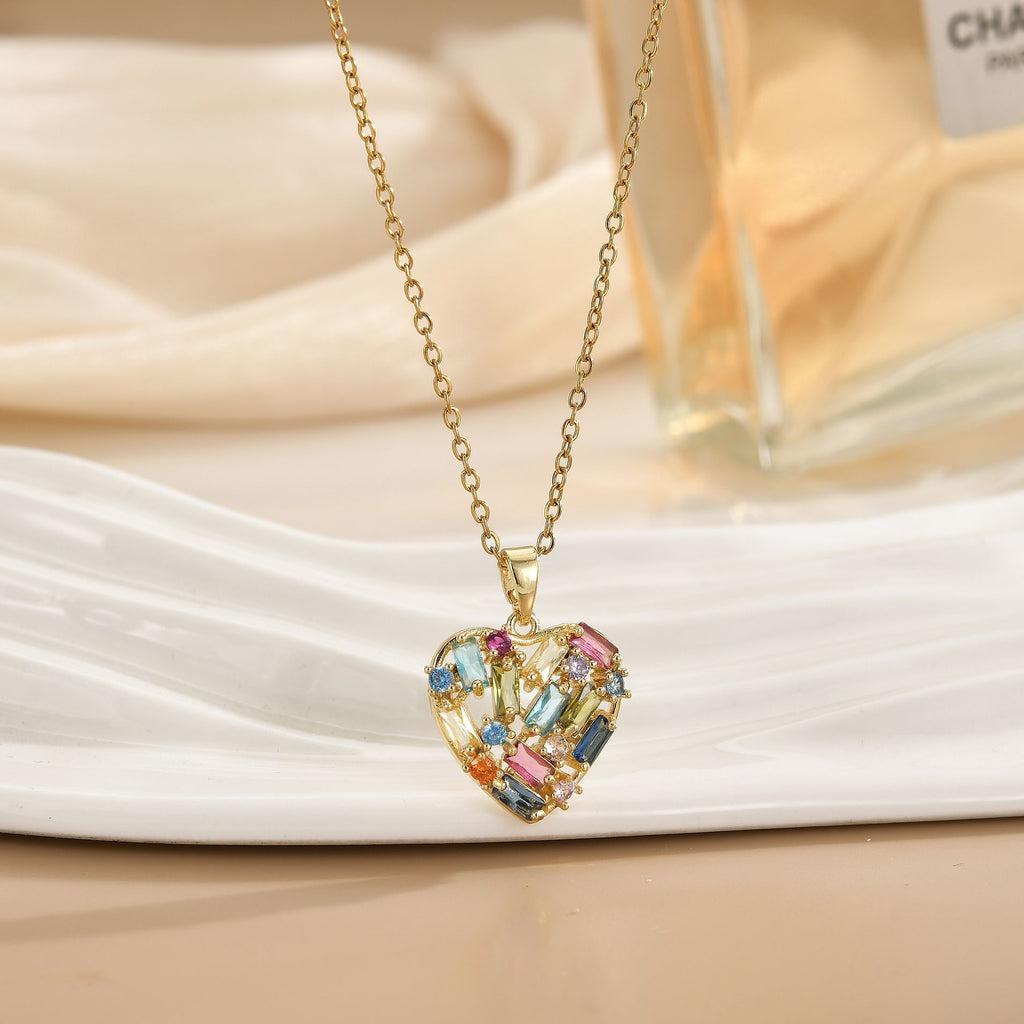 European And American New Cute Seaside Light Luxury Diamond Temperament Wild Necklace Women