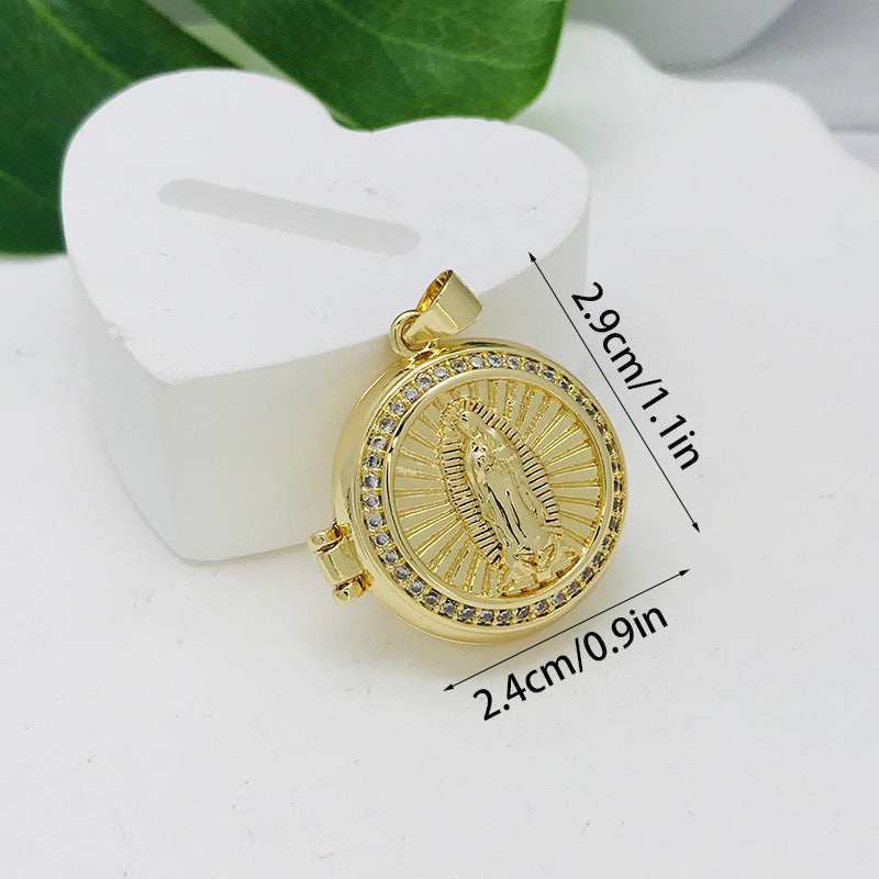 Fashion New Stopwatch Style Virgin Inlaid Accessories Necklace