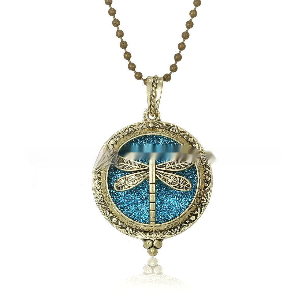 30mm Owl Essential Oil Diffusion Hollow Couple Lucky Tree Magnet Perfume Box Pendant