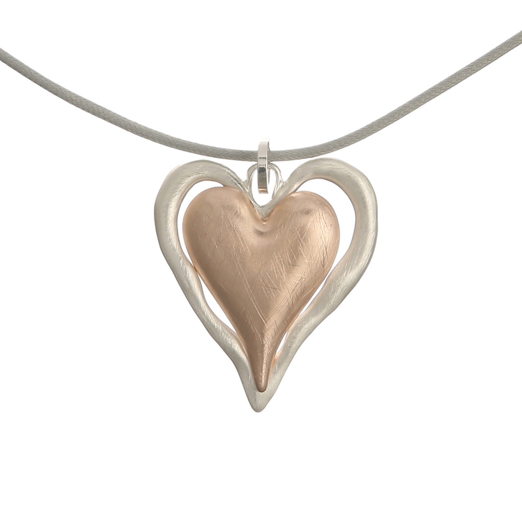 Peach Heart Two-color Classic Geometric Women's Long Metal Sweater Chain