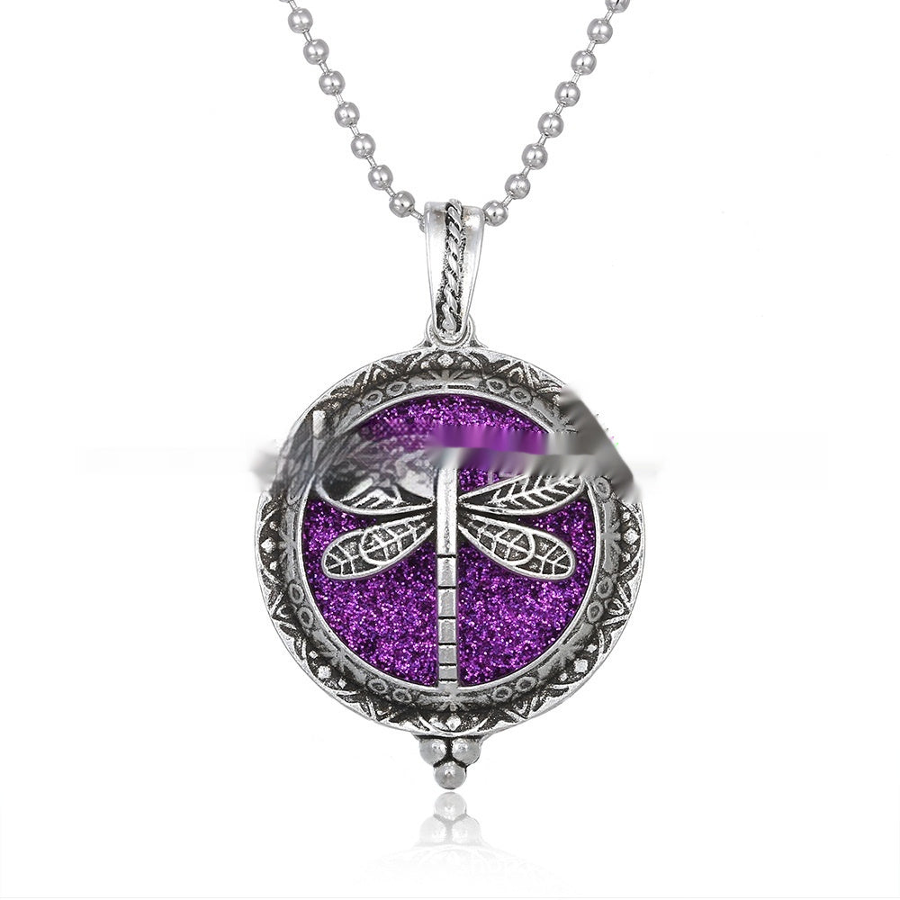 30mm Owl Essential Oil Diffusion Hollow Couple Lucky Tree Magnet Perfume Box Pendant