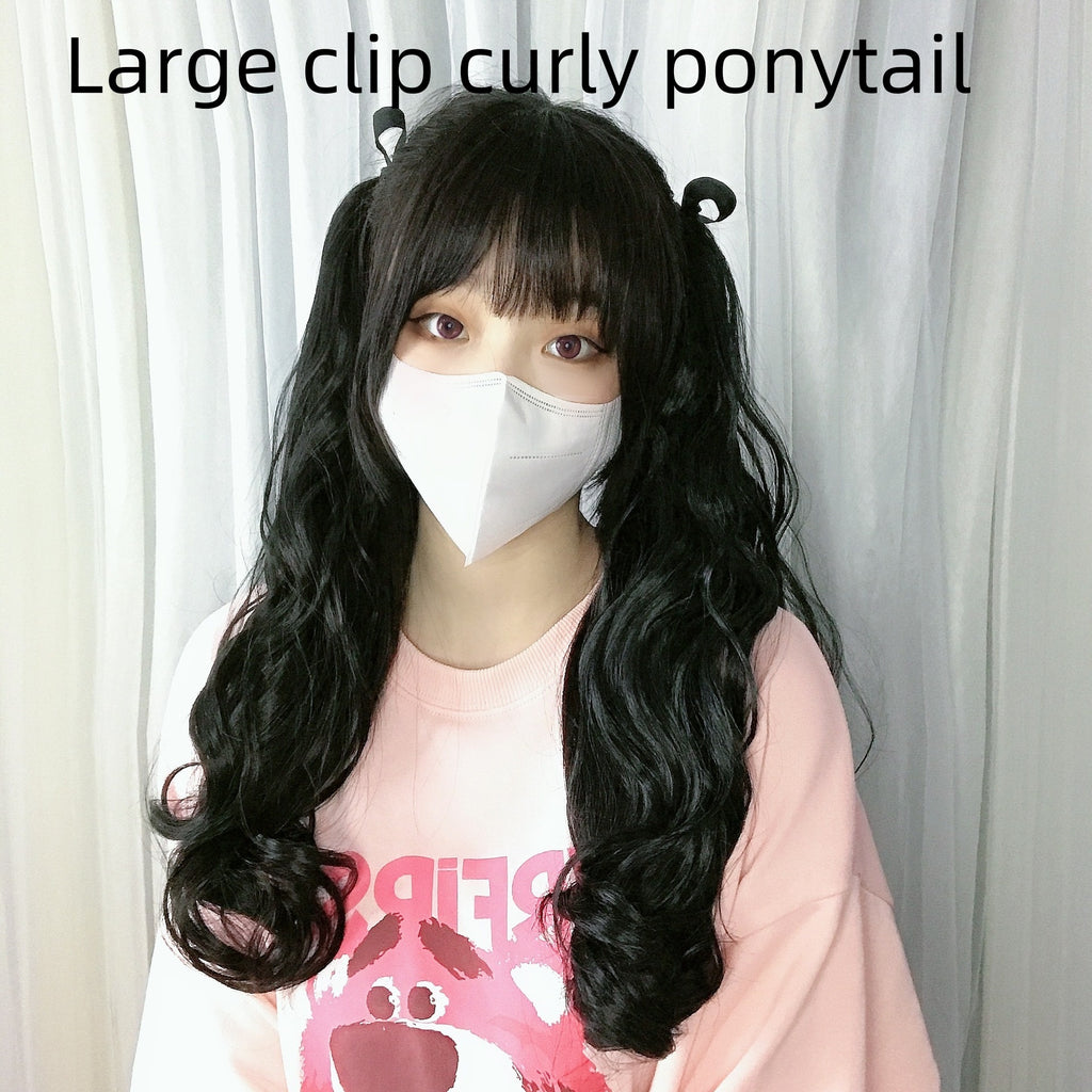 Big Hair Claws Wavy Women's Long Curly Hair High Ponytail Wig