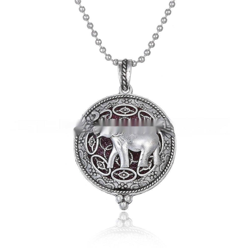 30mm Owl Essential Oil Diffusion Hollow Couple Lucky Tree Magnet Perfume Box Pendant