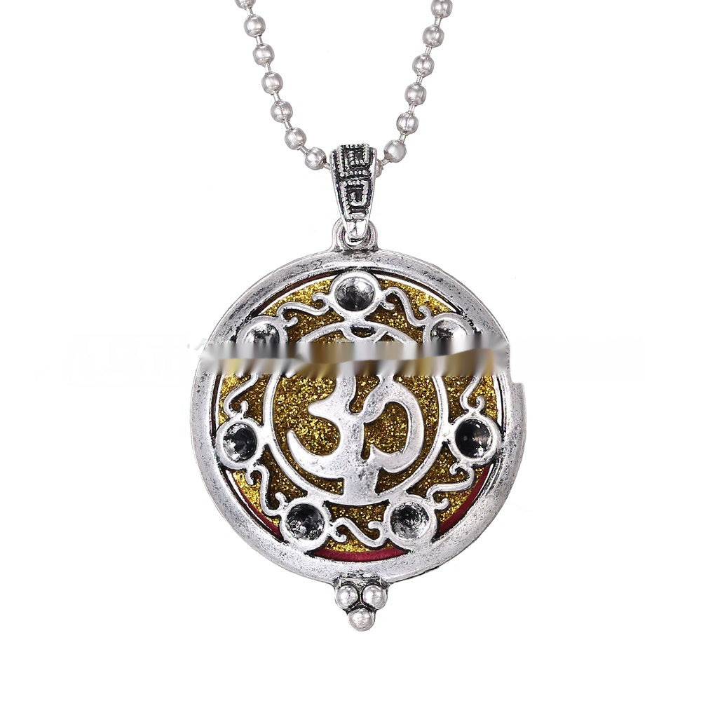 30mm Owl Essential Oil Diffusion Hollow Couple Lucky Tree Magnet Perfume Box Pendant