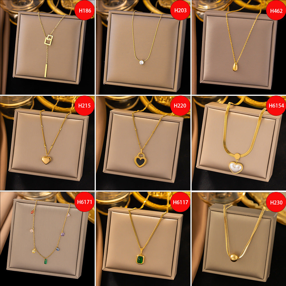 Titanium Steel Necklace Female Versatile Personality